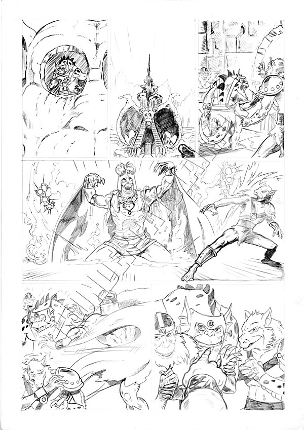 Marvel UK - Unused Pencils - Story page 1 