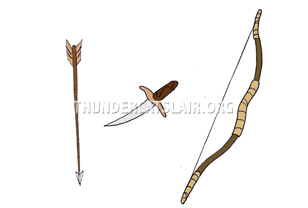 ThunderCats Encyclopedia - Warrior Maidens' knife, bow and arrow