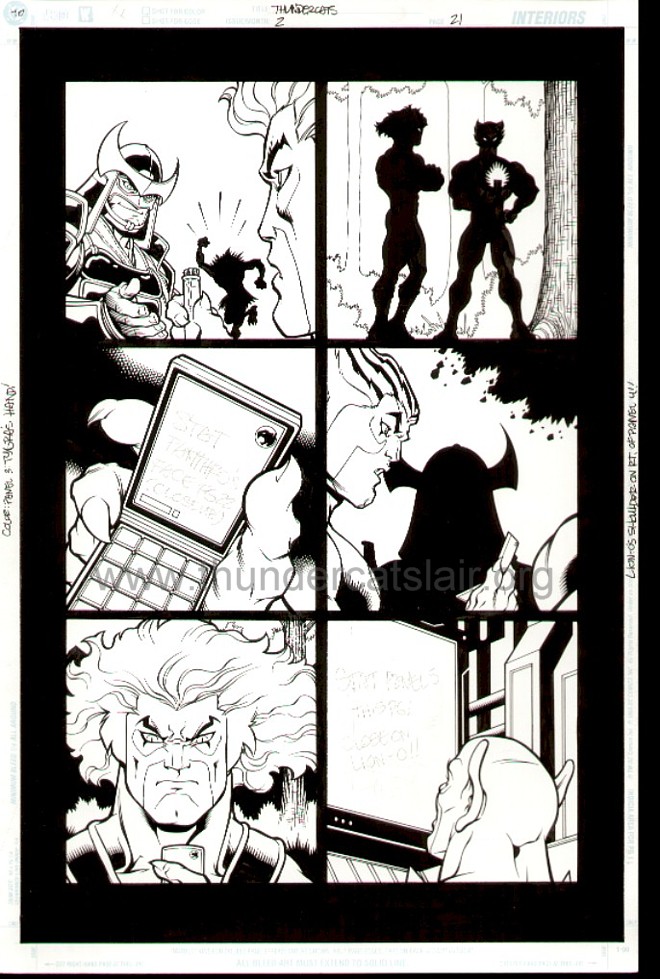ThunderCats comic art - DC/Wildstorm Issue #2 - Page 21