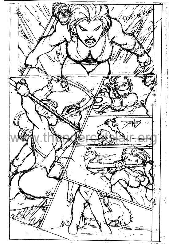 ThunderCats comic art - DC/Wildstorm - The Return Issue #4 - Page 15 (prelim)