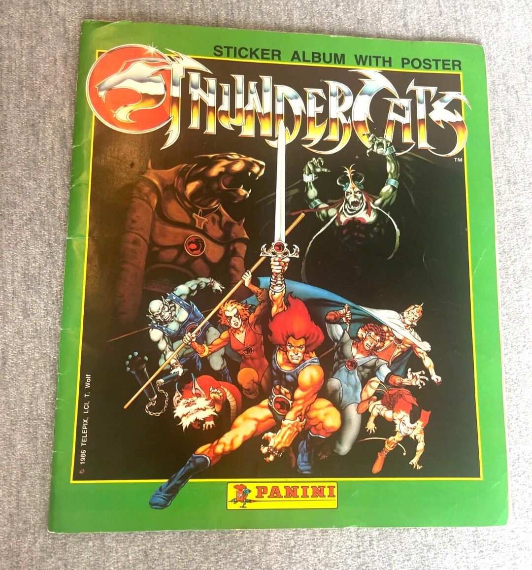 1986 Panini ThunderCats Sticker Album cover